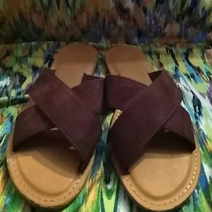 Cato size7 sandals wine color